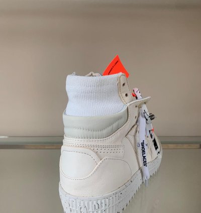 3 0 Off Court Eco Leather High Top In Off White