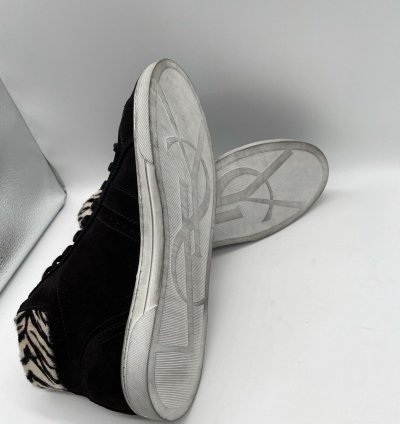 65 Off Saint Laurent Nubuck Hi Top Sneakers