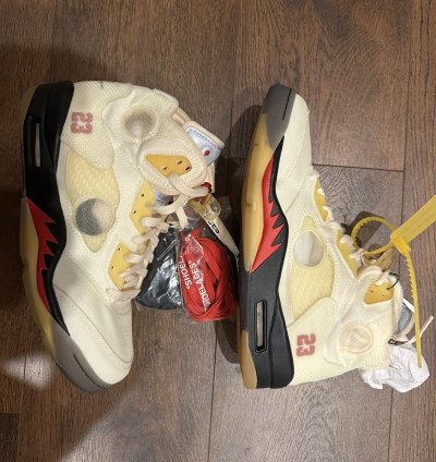 Air Jordan 5 Off White Sail
