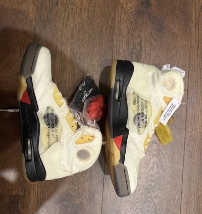 Air Jordan 5 Off White Sail