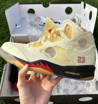 Air Jordan 5 Off-white Sail
