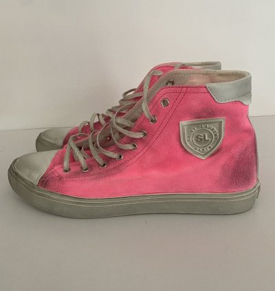 Bedford Hi Tops In Pink Suede Size 43 5
