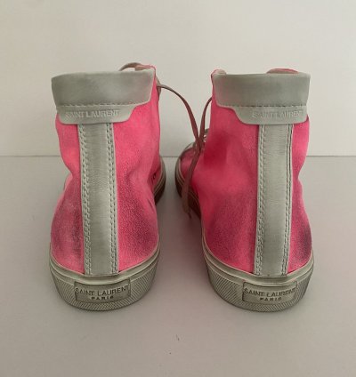 Bedford Hi Tops In Pink Suede Size 43 5