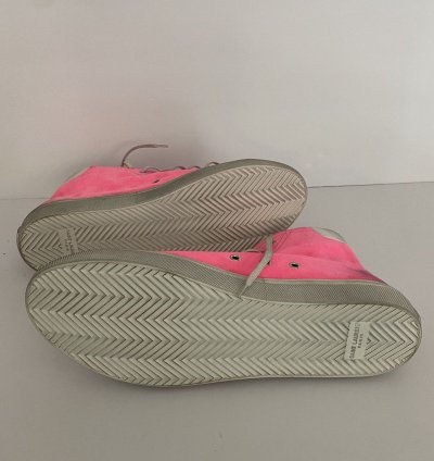Bedford Hi Tops In Pink Suede Size 43 5