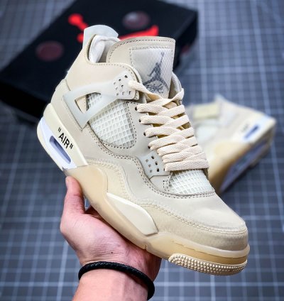 Jordan 4 Retro Off-white Sail