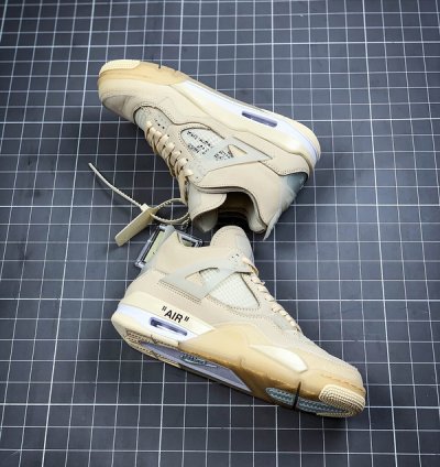 Jordan 4 Retro Off-white Sail