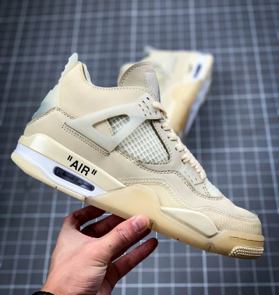Jordan 4 Retro Off-white Sail