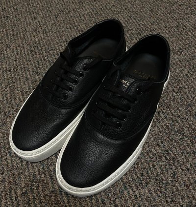 Black Leather Venice Sneaker