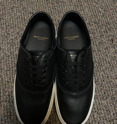 Black Leather Venice Sneaker