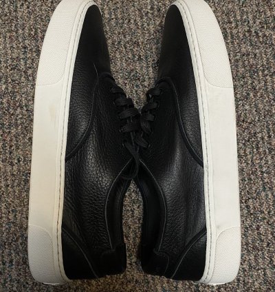 Black Leather Venice Sneaker