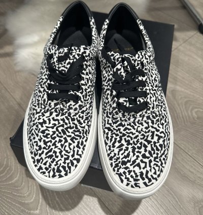 Bnib Abstract Venice Canvas Lace Up Sneakers 44