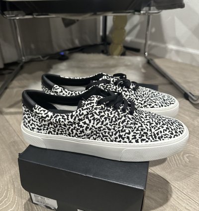 Bnib Abstract Venice Canvas Lace Up Sneakers 44