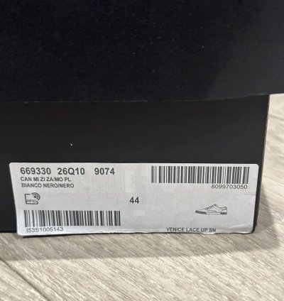 Bnib Abstract Venice Canvas Lace Up Sneakers 44