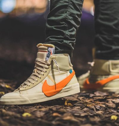 Brand New Nike Blazer Mid Off-white All Hallow Eve Shoes