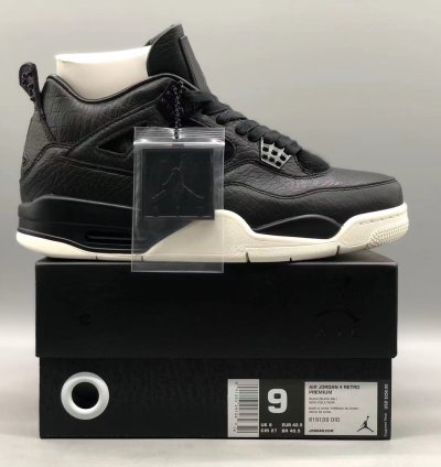Nike Air Jordan 4 Retro Pony Hair Black