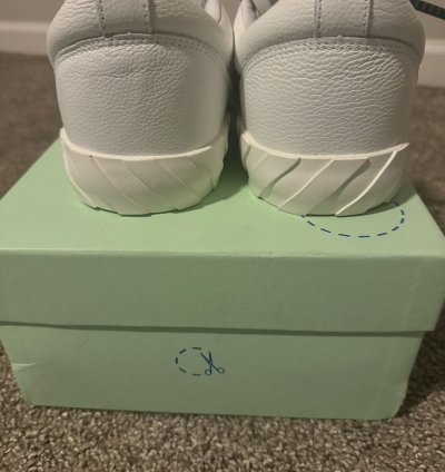 Brand New Off-white Vulcanized Low Top Sneakers