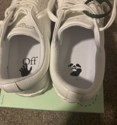 Brand New Off-white Vulcanized Low Top Sneakers