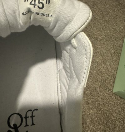Brand New Off-white Vulcanized Low Top Sneakers