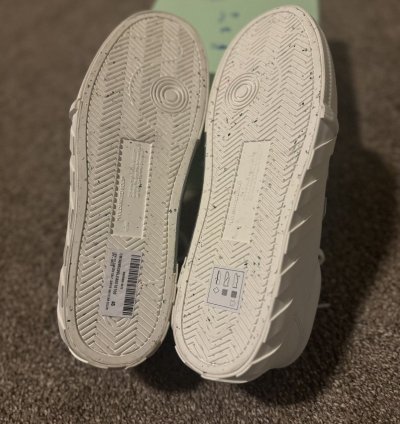 Brand New Off-white Vulcanized Low Top Sneakers
