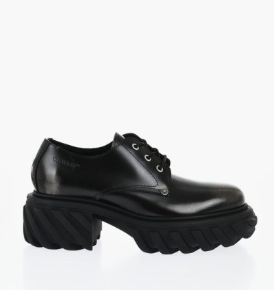 Brushed Leather Exploration Derby With Chunky Sole
