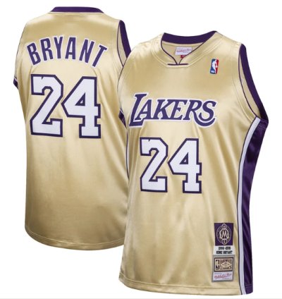 Kobe Bryant Los Angeles Lakers Hall Of Fame Class Of 2020 24 Authentic Hardwood Classics Jersey - Gold