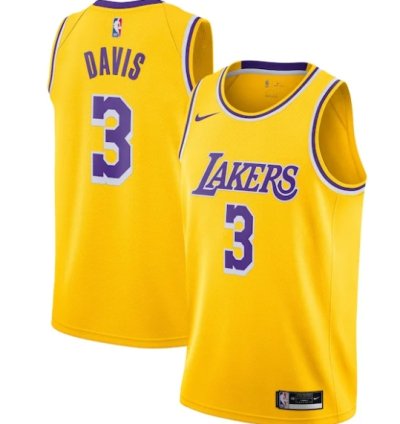 Anthony Davis Los Angeles Lakers Nike Swingman Jersey Gold - Icon Edition