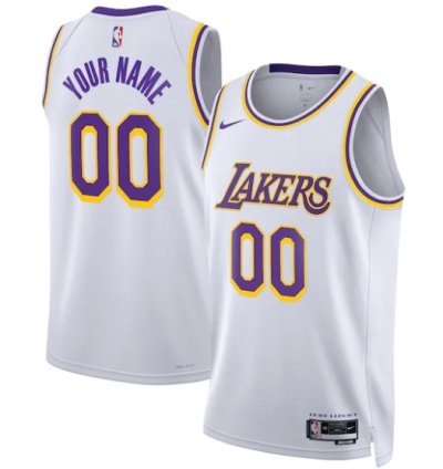 Los Angeles Lakers Nike Unisex Swingman Custom Jersey White - Association Edition