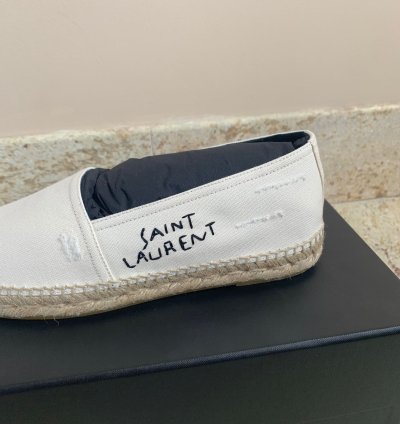 Espadrille 20 Ysl Signature Embroidered
