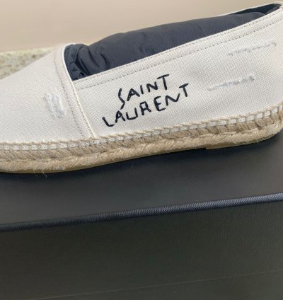 Espadrille 20 Ysl Signature Embroidered