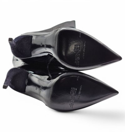 For Walking Leather Boots 100mm - Black 38 7 5us 1425