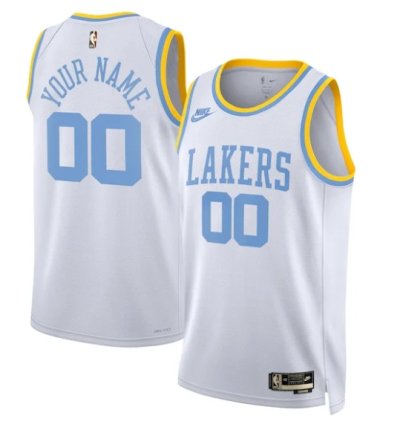 Los Angeles Lakers Nike Unisex 202223 Custom Swingman Jersey - Classic Edition - White