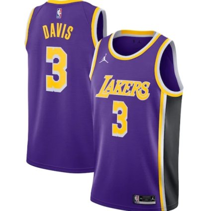 Anthony Davis Los Angeles Lakers Jordan Brand 202021 Swingman Jersey - Statement Edition - Purple