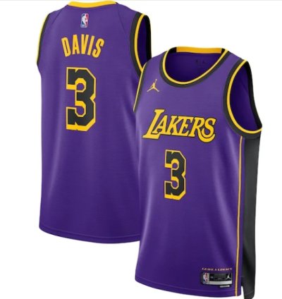 Anthony Davis Los Angeles Lakers Jordan Brand Unisex Swingman Jersey - Statement Edition - Purple
