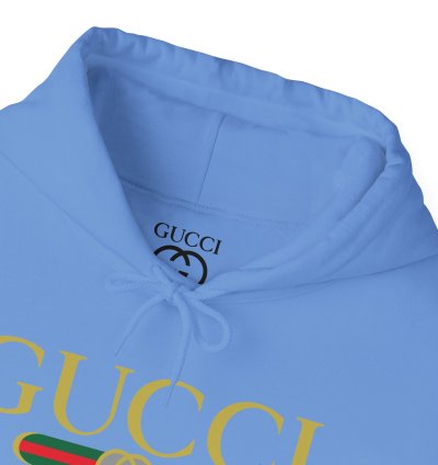 Gucci Gg Logo Carolina Blue Hoodie - Size Usa