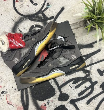 Last Drop Jordan 5 Retro Off-white Muslin