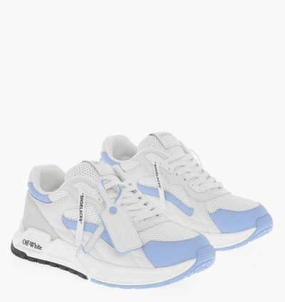 Leather And Fabric Kick Off Low Top Sneakers