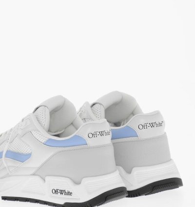 Leather And Fabric Kick Off Low Top Sneakers