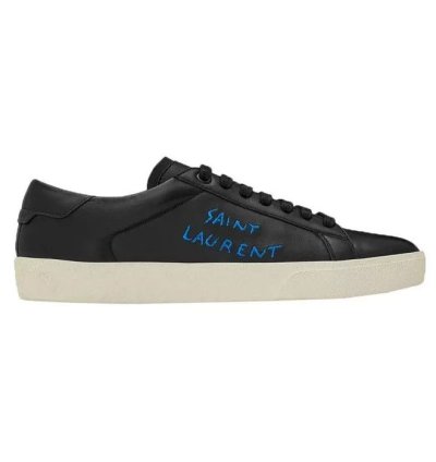 Low Top Logo Sneaker In Black