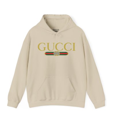 Gucci Gg Logo Sand Hoodie - Size Usa