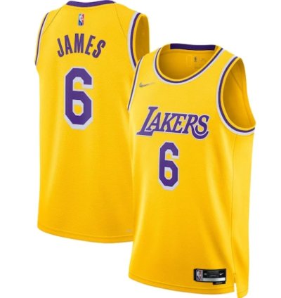 Lebron James Los Angeles Lakers Nike 202122 Diamond Swingman Jersey - Icon Edition - Gold