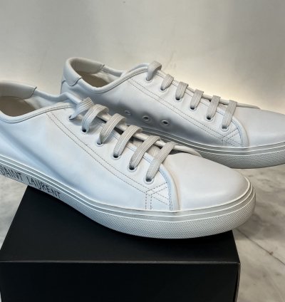 Malibu Low-top Sneakers In Smooth Leather Optical White