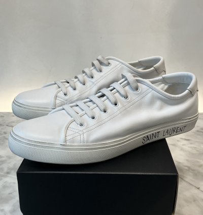 Malibu Low-top Sneakers In Smooth Leather Optical White