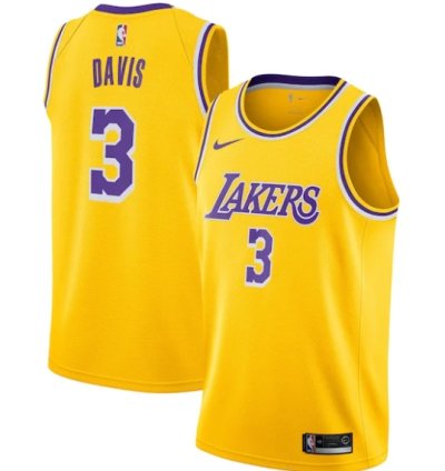 Anthony Davis Los Angeles Lakers Nike 201920 Swingman Jersey Gold - Icon Edition