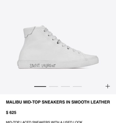 Malibu Mid-top Sneakers In Smooth Leather