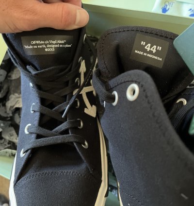 Mid Top Vulcanized Sneakers Off-white Shoes