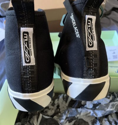 Mid Top Vulcanized Sneakers Off-white Shoes