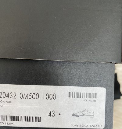 New Super Limited Runway Saint Laurent Logo Leather Sneakers