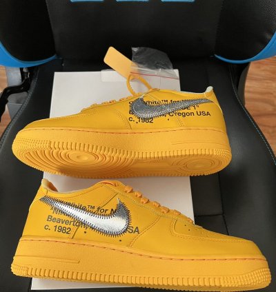 Nike Air Force 1 Low Off-white University Gold Ica Lemonade