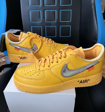 Nike Air Force 1 Low Off-white University Gold Ica Lemonade