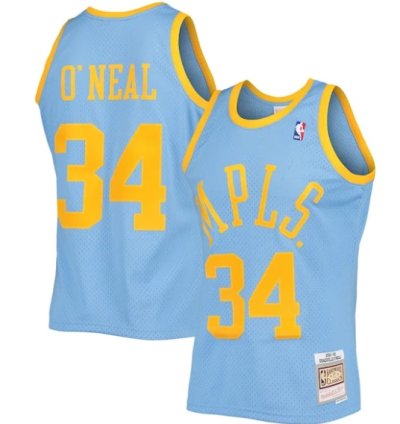 Shaquille Oneal Los Angeles Lakers 200102 Hardwood Classics Swingman Jersey - Powder Blue